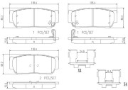 P30049N Sada brzdových destiček, kotoučová brzda PRIME LINE - Ceramic BREMBO