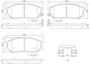 P30050N Sada brzdových destiček, kotoučová brzda PRIME LINE - Ceramic BREMBO