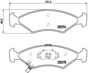 P 30 062 Brzdové destičky DIRECTIONAL BRAKE PADS BREMBO