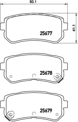 P 30 068 Brzdové destičky BREMBO