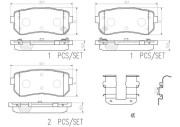 P30068N Sada brzdových destiček, kotoučová brzda PRIME LINE - Ceramic BREMBO