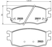 P 30 069 Brzdové destičky BREMBO