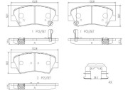 P30073N Sada brzdových destiček, kotoučová brzda PRIME LINE - Ceramic BREMBO