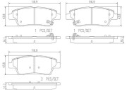 P30079N Sada brzdových destiček, kotoučová brzda PRIME LINE - Ceramic BREMBO