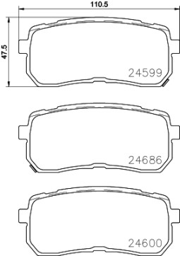 P 30 080 Brzdové destičky BREMBO