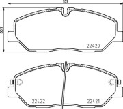 P 30 090 Brzdové destičky BREMBO