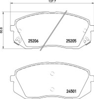 P 30 093 Brzdové destičky BREMBO