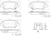 P30094N Sada brzdových destiček, kotoučová brzda PRIME LINE - Ceramic BREMBO