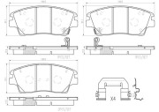 P30096N Sada brzdových destiček, kotoučová brzda PRIME LINE - Ceramic BREMBO