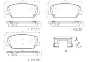 P30102N Sada brzdových destiček, kotoučová brzda PRIME LINE - Ceramic BREMBO