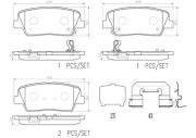 P30104N Sada brzdových destiček, kotoučová brzda PRIME LINE - Ceramic BREMBO