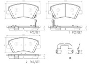 P30107N Sada brzdových destiček, kotoučová brzda PRIME LINE - Ceramic BREMBO