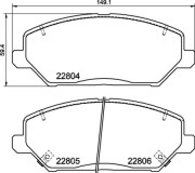 P 30 110 Brzdové destičky BREMBO