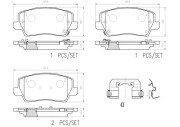 P30114N Sada brzdových destiček, kotoučová brzda PRIME LINE - Ceramic BREMBO