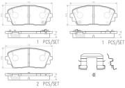 P30115N Sada brzdových destiček, kotoučová brzda PRIME LINE - Ceramic BREMBO