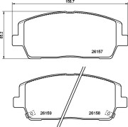 P 30 116 Brzdové destičky BREMBO