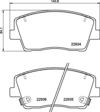 P 30 119 Brzdové destičky DIRECTIONAL BRAKE PADS BREMBO