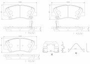 P30122N Sada brzdových destiček, kotoučová brzda PRIME LINE - Ceramic BREMBO