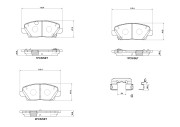 P30125N BREMBO sada brzdových platničiek kotúčovej brzdy P30125N BREMBO