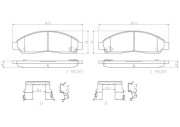 P34005N Sada brzdových destiček, kotoučová brzda PRIME LINE - Ceramic BREMBO