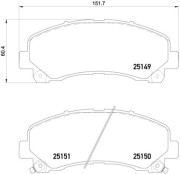 P 34 007 Brzdové destičky BREMBO