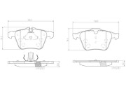 P36019N Sada brzdových destiček, kotoučová brzda PRIME LINE - Ceramic BREMBO