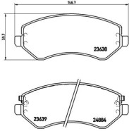 P 37 007 Brzdové destičky BREMBO