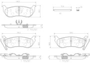 P37009N BREMBO sada brzdových platničiek kotúčovej brzdy P37009N BREMBO