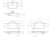 P37016N Sada brzdových destiček, kotoučová brzda PRIME LINE - Ceramic BREMBO