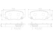 P37020N Sada brzdových destiček, kotoučová brzda PRIME LINE - Ceramic BREMBO