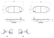 P37026N Sada brzdových destiček, kotoučová brzda PRIME LINE - Ceramic BREMBO