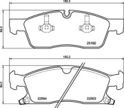 P 37 027 Brzdové destičky BREMBO