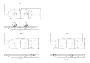 P37027N Sada brzdových destiček, kotoučová brzda PRIME LINE - Ceramic BREMBO