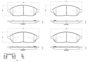 P37031N Sada brzdových destiček, kotoučová brzda PRIME LINE - Ceramic BREMBO