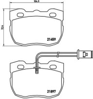 P 44 004 Brzdové destičky BREMBO