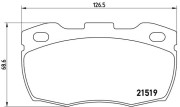 P 44 005 Brzdové destičky BREMBO