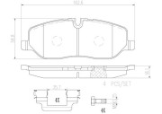 P44014N Sada brzdových destiček, kotoučová brzda PRIME LINE - Ceramic BREMBO