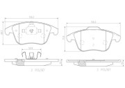 P44020N Sada brzdových destiček, kotoučová brzda PRIME LINE - Ceramic BREMBO