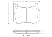 P44030N BREMBO sada brzdových platničiek kotúčovej brzdy P44030N BREMBO