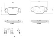 P44032N Sada brzdových destiček, kotoučová brzda PRIME LINE - Ceramic BREMBO