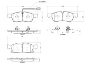 P48001N Sada brzdových destiček, kotoučová brzda PRIME LINE - Ceramic BREMBO