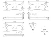 P49021N Sada brzdových destiček, kotoučová brzda PRIME LINE - Ceramic BREMBO