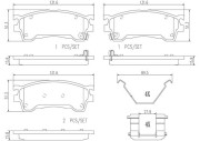 P49023N Sada brzdových destiček, kotoučová brzda PRIME LINE - Ceramic BREMBO