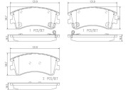 P49032N Sada brzdových destiček, kotoučová brzda PRIME LINE - Ceramic BREMBO