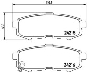 P 49 042 Brzdové destičky BREMBO