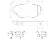 P49043N Sada brzdových destiček, kotoučová brzda PRIME LINE - Ceramic BREMBO