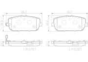 P49044N Sada brzdových destiček, kotoučová brzda PRIME LINE - Ceramic BREMBO