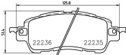 P 49 055 Brzdové destičky BREMBO