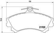 P 50 055 Brzdové destičky BREMBO