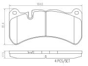 P50092N Sada brzdových destiček, kotoučová brzda PRIME LINE - Ceramic BREMBO